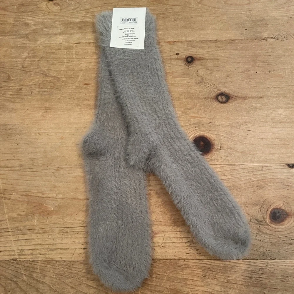 NWT Madewell Grey Trouser socks gray OS fits all cottagecore comfy eclectic